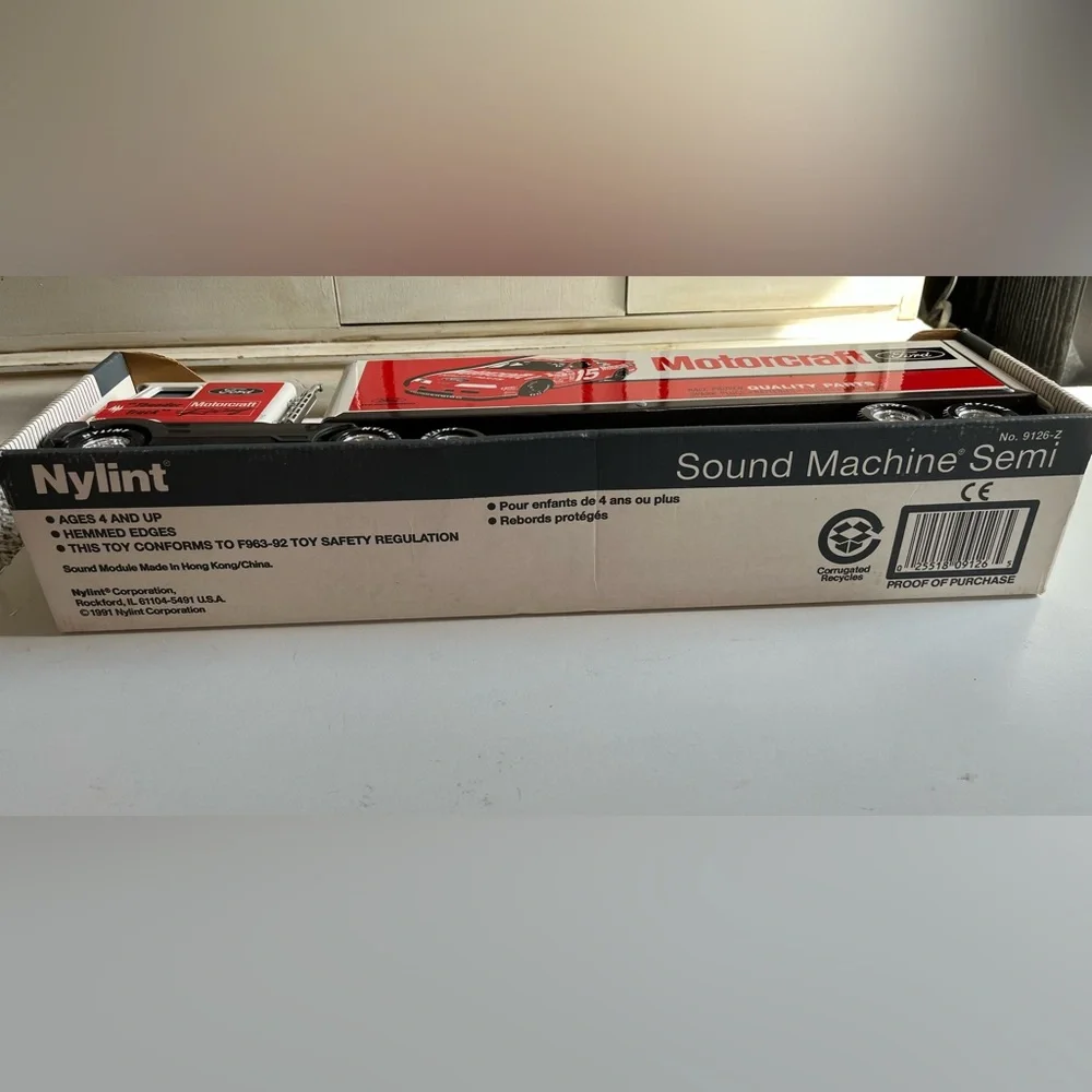 VTG New Nylint Ford Motorcraft #15 Truck Sound Semi-Truck & Trailer Steel USA